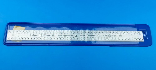 Brown sharpe steel rule - 6",