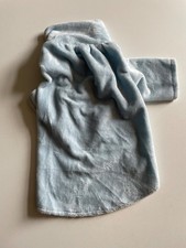 Small Dog Light Blue Dressing Gown With Sleeves  