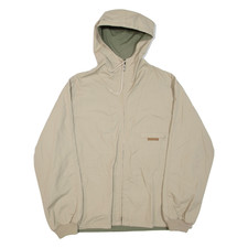 KLEPPER Reversible Mens Jacket Beige Hooded XL