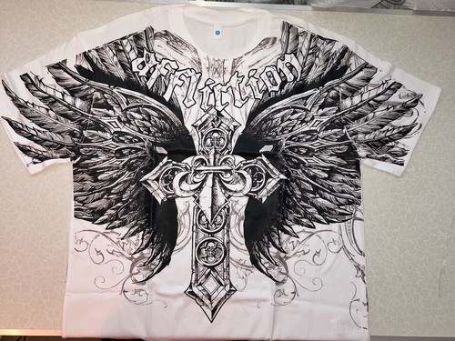 Affliction men t shirt - men's, xl
