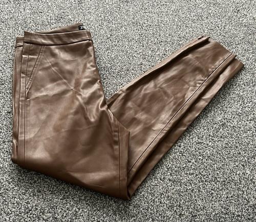 Zara women brown casual pu - women's,