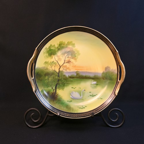 Noritake cake plate hand - cake,