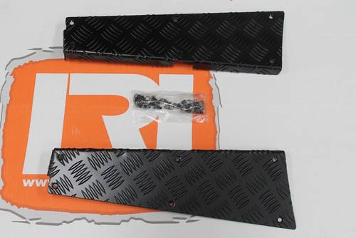 3mm black pair - chequer, plate