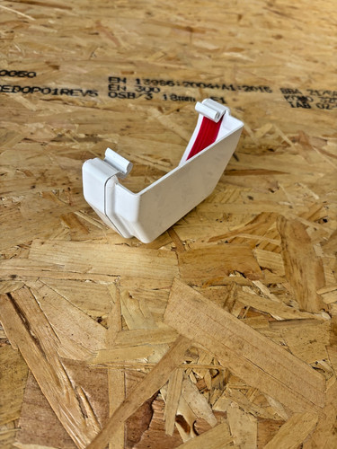 White square gutter downpipe - gutter,