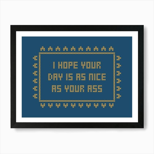 Nice ass cross stitch bathroom - ass,