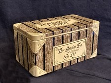 The London Tea & Produce Co Ltd:  Tin TEA CHEST CADDY Airtight Lid - PRELOVED
