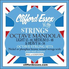OCTAVE MANDOLA STRINGS. OCTAVE STRUNG WITH PLAIN STEEL OCTAVES. CLIFFORD ESSEX.