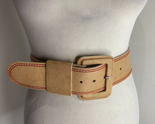 KEW wide leather belt M VGC 32