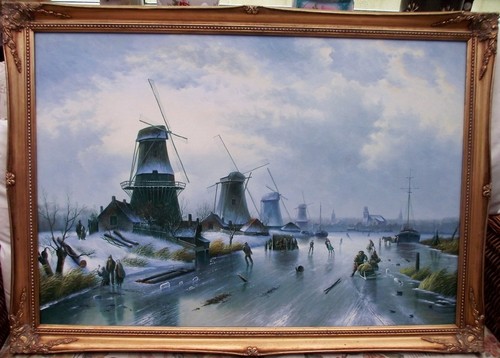 Very large oil board - a,