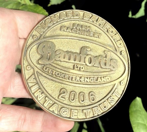 Bamfords engine brass plaque - bamfords,