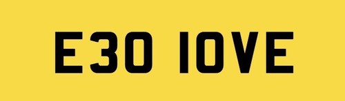 Private plate e30 iove - private,