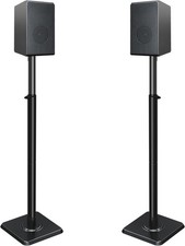 Adjustable Height Speaker Stands Mounting 5KG Pair Satellites Floor Stand 108cm