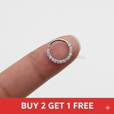 Sparkly Crystal Nose Ring Hoop