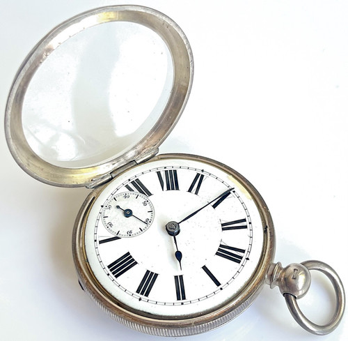 Pocket watch silver antique - watch,