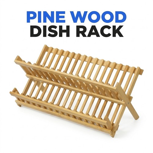 Pine wood tier folding dish - 2,