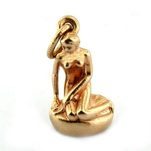 14k gold the little mermaid - the,