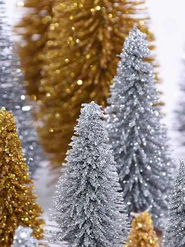 5pcs silver glitter sisal - 5pcs,