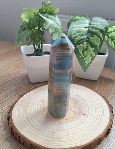 Blue onyx crystal tower - blue,