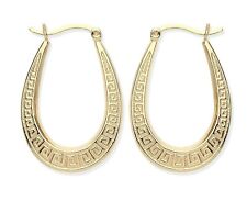 9CT YELLOW GOLD & SILVER GREEK