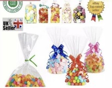 10 clear cellophane sweet bags