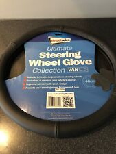 MERCEDES SPRINTER VAN STEERING WHEEL COVER GENUINE LEATHER FITS WHEELS 40CM 