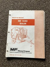 Massey Ferguson MF1440 Baler Parts Book - Loose Pages Binder Not Included