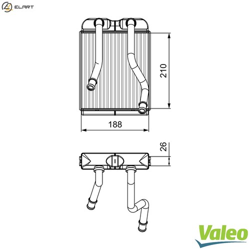 Heat exchanger interior - heat,