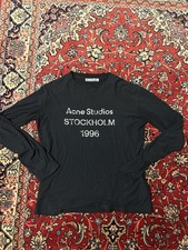Acne Studios Mens Black Longsleeve Tee