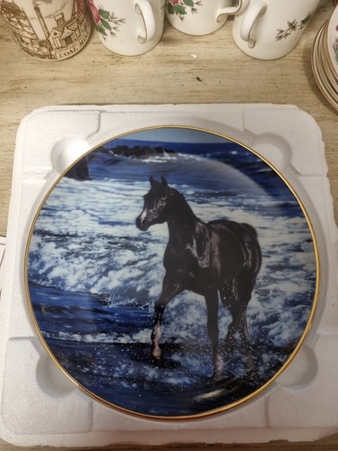 Horse plate ebony champion - horse,