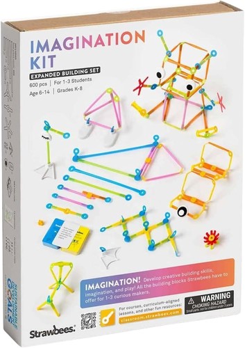 Strawbees imagination kit stem - strawbees,