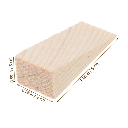 Wooden door stop wedge heavy - wooden,