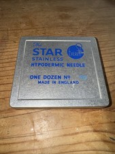 Everett Hypodermic Needle Tin, England, Collectable
