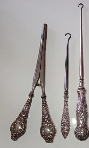 Silver handled hallmarked - handled,