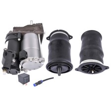 2x Rear Air Spring Suspension L+R & Compressor Kit For Mercedes Viano Vito W639