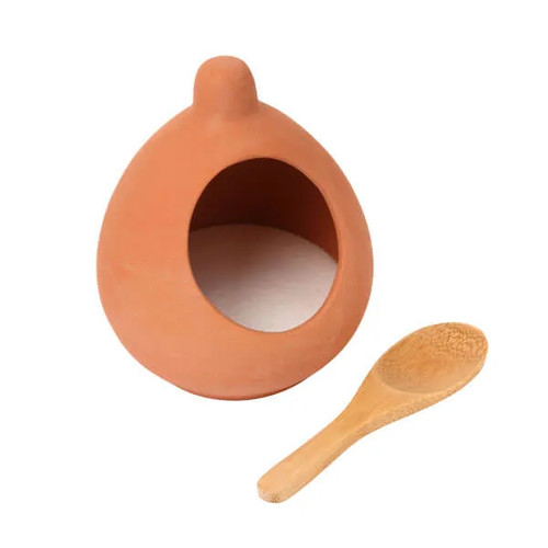 Dexam terracotta salt cellar - terracotta, &