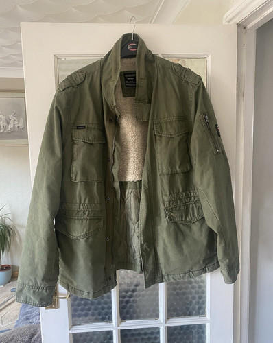 Superdry green military jacket - superdry,