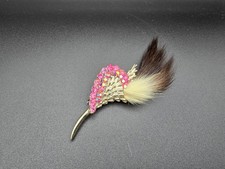 Ermine fur lucky brooch -