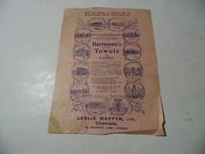 Victorian/Edwardian advertising leaflet Hartmann's wood wool sanitary towels