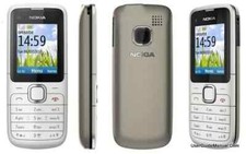 Nokia  c1-01 silver Black ( Unlocked ) mobile phone+6 Months Warranty