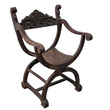 Antique baroque carved walnut