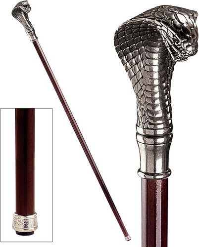Silver finished cobra brass - silver,