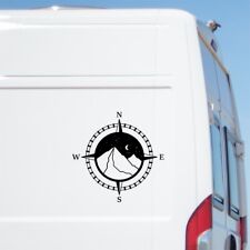 Compass Sticker Car Caravan Motorhome Camper Van Large Mountains Mountain Decal