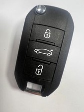 GENUINE CITROEN 3 BUTTON REMOTE FLIP KEY FOB TESTED & WORKING 9810004080