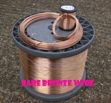 bronze wire solid uncoated unplated range of sizes jewellry making / wire craft 
