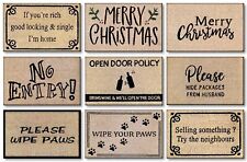 Doormat Non Slip Coir, Funny Indoor Outdoor Front Door Mat Hall Rug, Rubber Matt