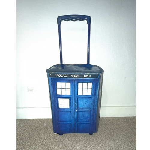 Vintage doctor who tardis - who, blue