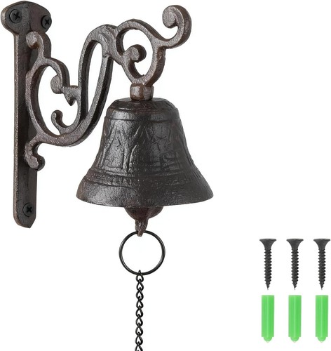 Vintage cast iron dinner - cast, bell
