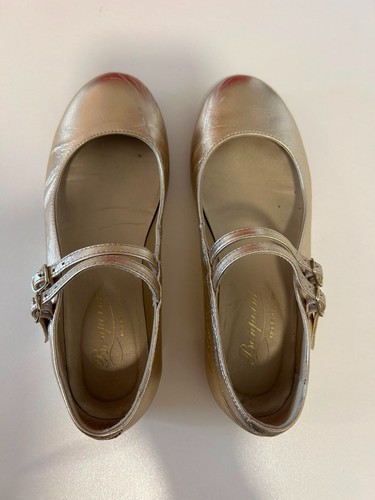 Bon point gold ballet shoes - point,