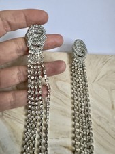 Oscar De La Renta crystal Earrings. Authentic. Never worn.