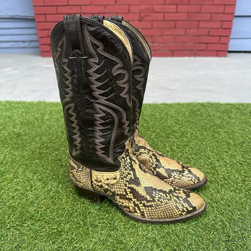 Vtg justin chocolate boa - justin, snake